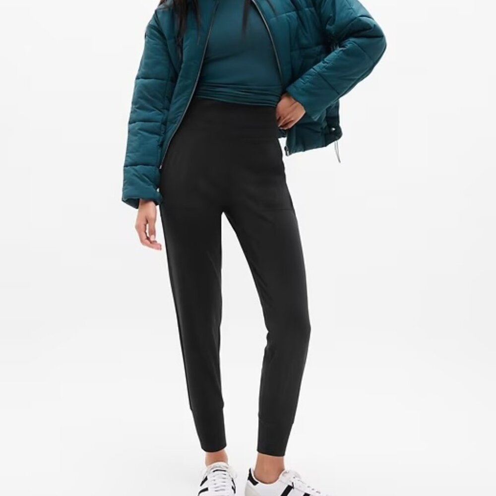 Venice High Rise Joggers Athleta, Black